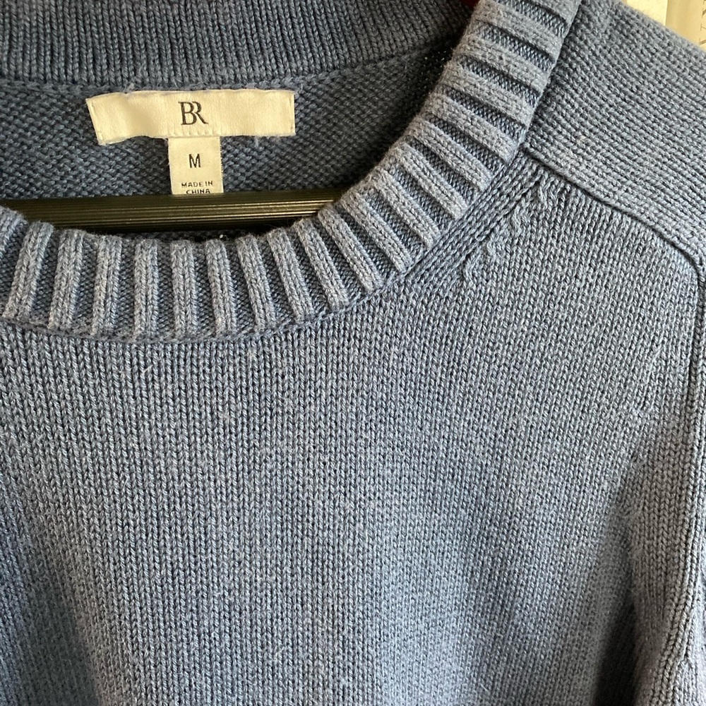 Banana Republic Cotton-Silk Blend Classic Crewneck Sweater - Picture 2 of 4